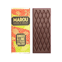 Marou Ba Ria Ginger & Lime 69% Single Origin Dark Chocolate 24g images 0