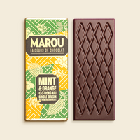 Marou Dong Nai Mint & Orange 68% Single Origin Dark Chocolate 24g images 0