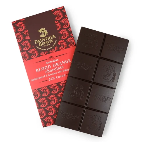 Australian 52% Dark Milk Chocolate - Blood Orange - 80g Bar