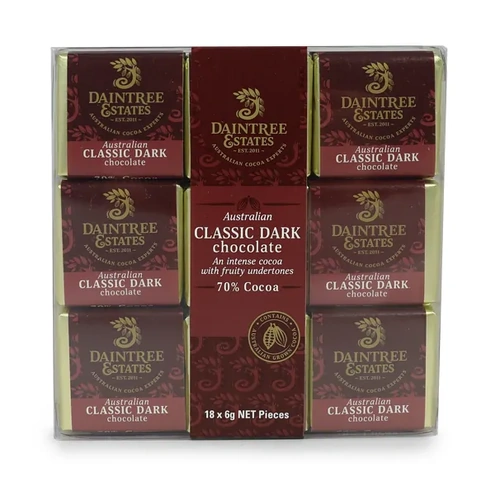 Australian Chocolate Squares Gift Pack - Dark 70% (18pc)