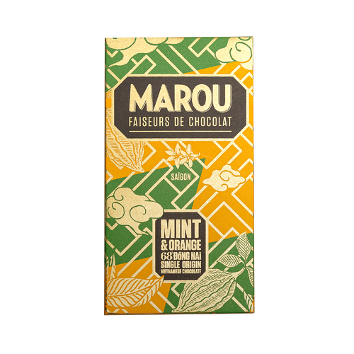 Marou Dong Nai Mint & Orange 68% Single Origin Dark Chocolate 80g