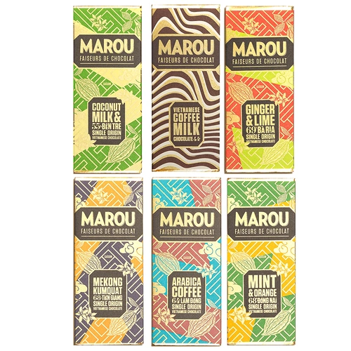 Marou 24g Flavours of Vietnam Chocolate Bundle (6 x 24g Bars)