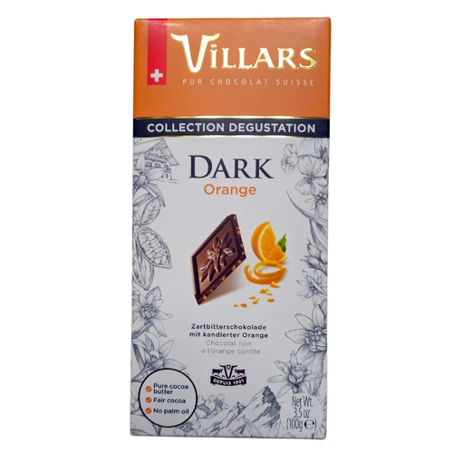 Villars Dark Orange Chocolate 100g