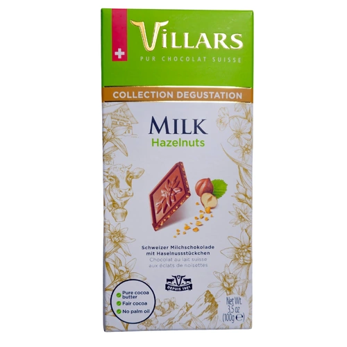 Villars Milk Hazelnuts Chocolate 100g